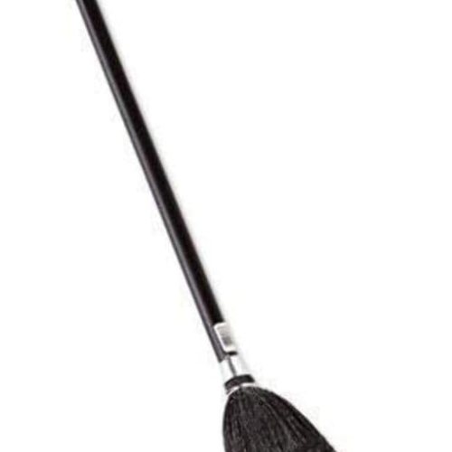 Rubbermaid Executive Series Indoor/Outdoor Lobby Broom w/38" Wood Handle Black