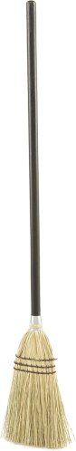 Rubbermaid Indoor/Outdoor 38" Lobby Straw/Corn Broom w/38" Wood Handle Brown