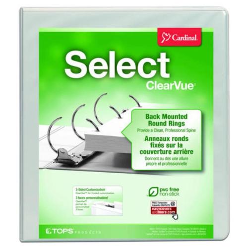Cardinal® Performer™ ClearVue™ 1" 3 Ring Binder