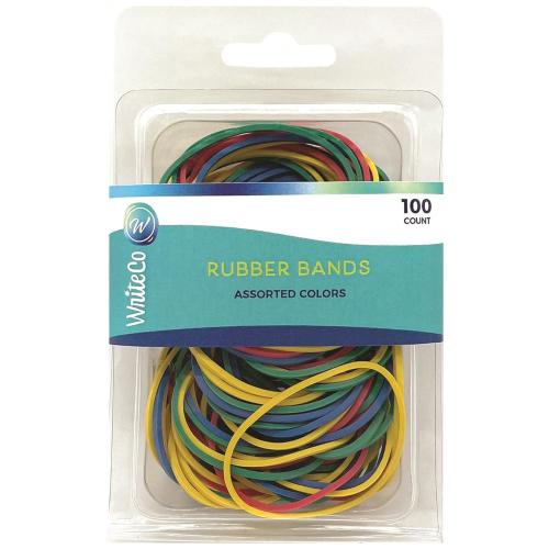 WriteCo® Assorted Color Rubber Bands 100pk