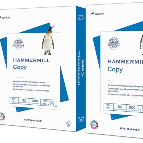 Hammermill Printer Paper #20 Copy Paper 8.5 x 11 8 Ream 4000 Sheet 92 Bright