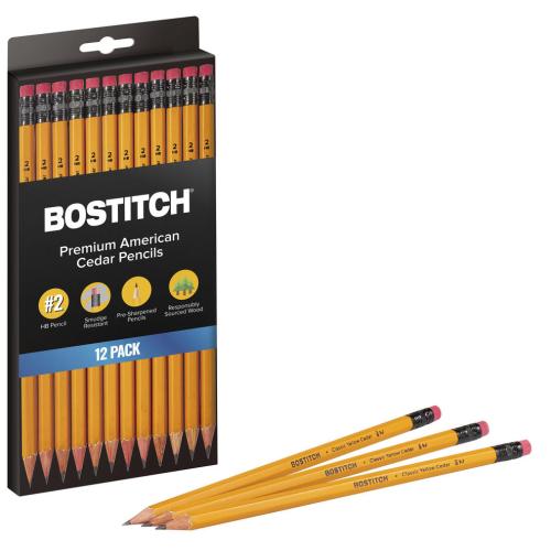 Bostitch® Office Premium #2 Pre-Sharpened Pencils 12pk