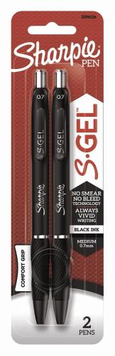 Sharpie® S-Gel™ Medium Point Black Pens 2pk